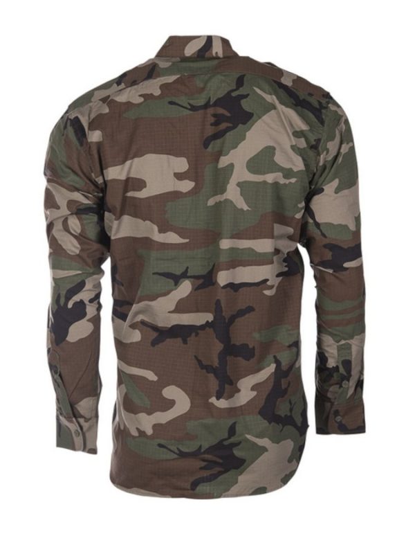 Camicia da servizio MIL-TEC in cotone rip stop woodland