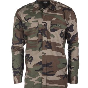 Camicia da servizio MIL-TEC in cotone rip stop woodland