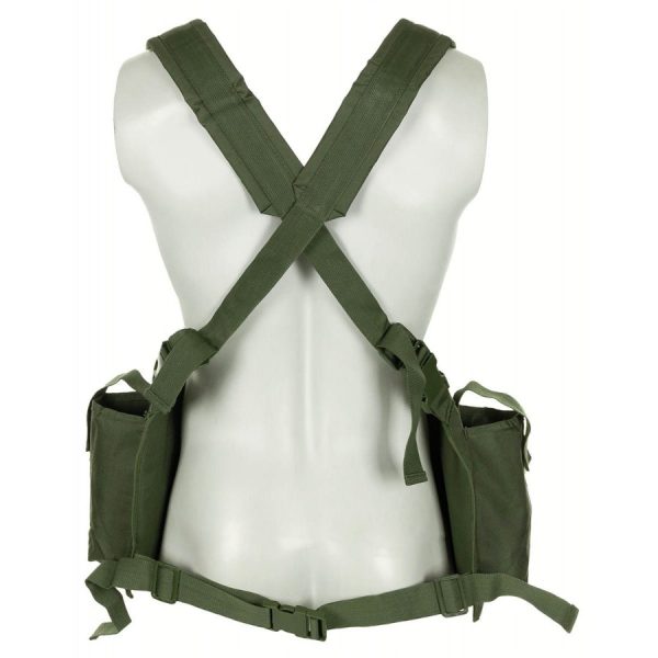Chest Rig a 9 tasche MFH di colore verde