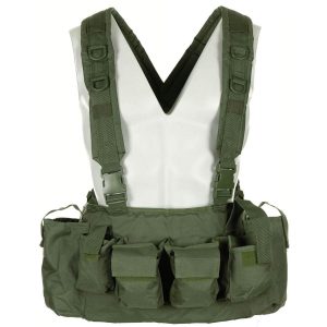 Chest Rig a 9 tasche MFH di colore verde