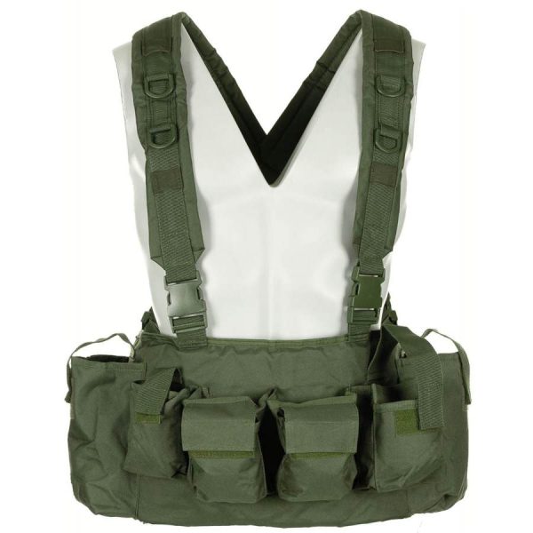 Chest Rig a 9 tasche MFH di colore verde