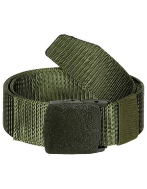 Cintura MFH con fibbia anti metal detector di colore verde