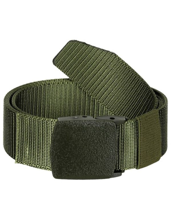 Cintura MFH con fibbia anti metal detector di colore verde