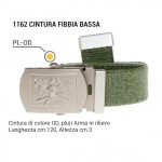 images Cintura Militare italiana verde con fibbia pluriarma 30 mm