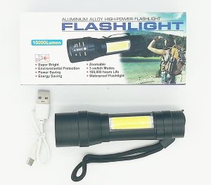 images Torcia led multiuso ricaricabile con zoom