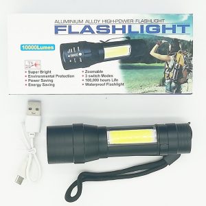 Torcia led multiuso ricaricabile con zoom