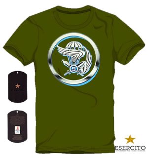 T-shirt ufficiale  9° Col Moschin verde