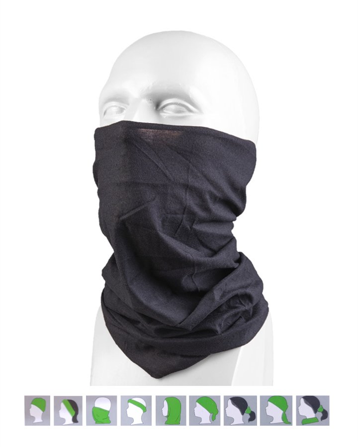 Collare elastico multifunzione MIL-TEC di colore nero
