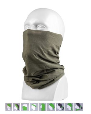 Collare elastico multifunzione MIL-TEC di colore verde