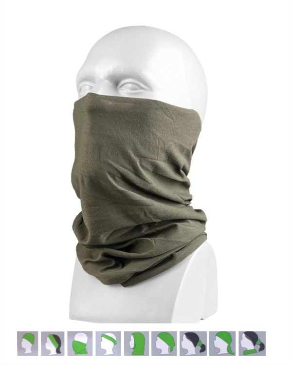 Collare elastico multifunzione MIL-TEC di colore verde