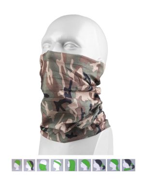 Collare elastico multifunzione MIL-TEC mimetico woodland