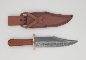 Coltello artigianale DP bowie con lama damasco