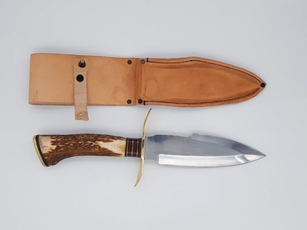Coltello artigianale DP a punta di lancia in acciaio 440