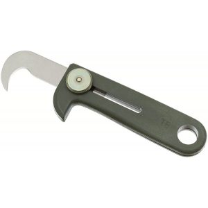 Coltellino di emergenza militare francese di colore verde