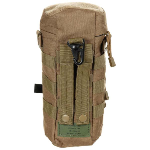 cyltan-01 Tasca cilindrica modulare portabottiglia MFH di coyote tan