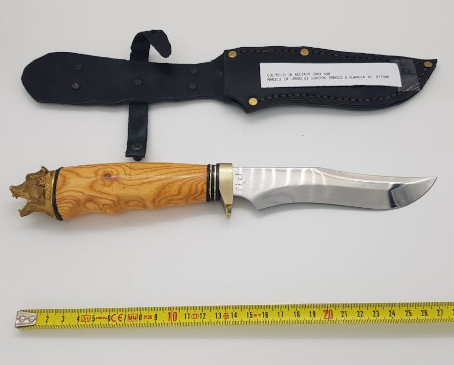 Coltello artigianale DP in acciaio inox