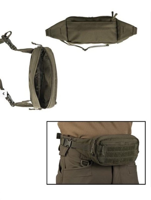 Marsupio MIL-TEC con attacchi mollesystem verde