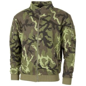 Felpa Tattica MFH con zip intera mimetica CZ camo
