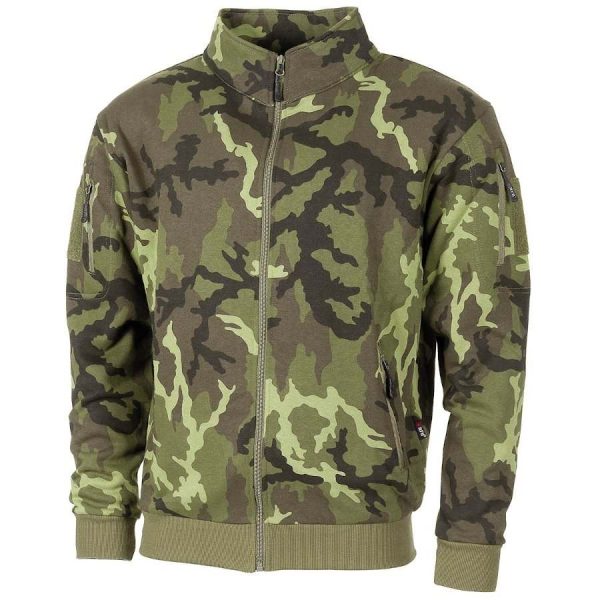 Felpa Tattica MFH con zip intera mimetica CZ camo
