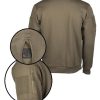 Felpa Tattica Ranger con zip e tasche  verde