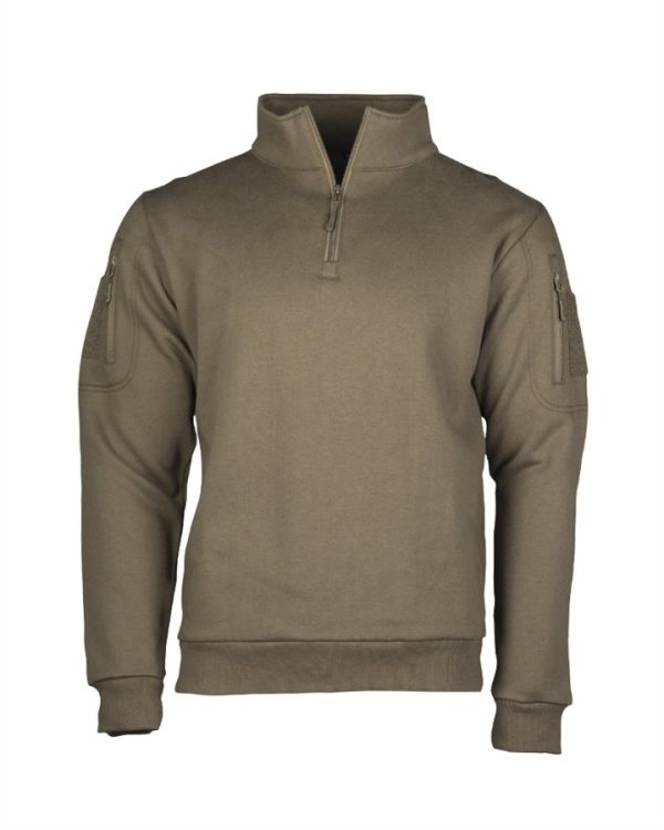 Felpa Tattica Ranger con zip e tasche  verde