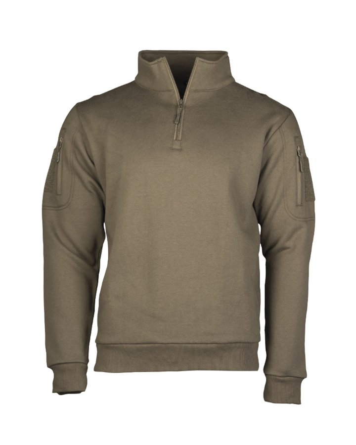 Felpa Tattica Ranger con zip e tasche verde