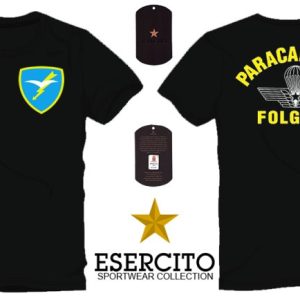 T-shirt ufficiale Brigata Paracadutisti Folgore nera