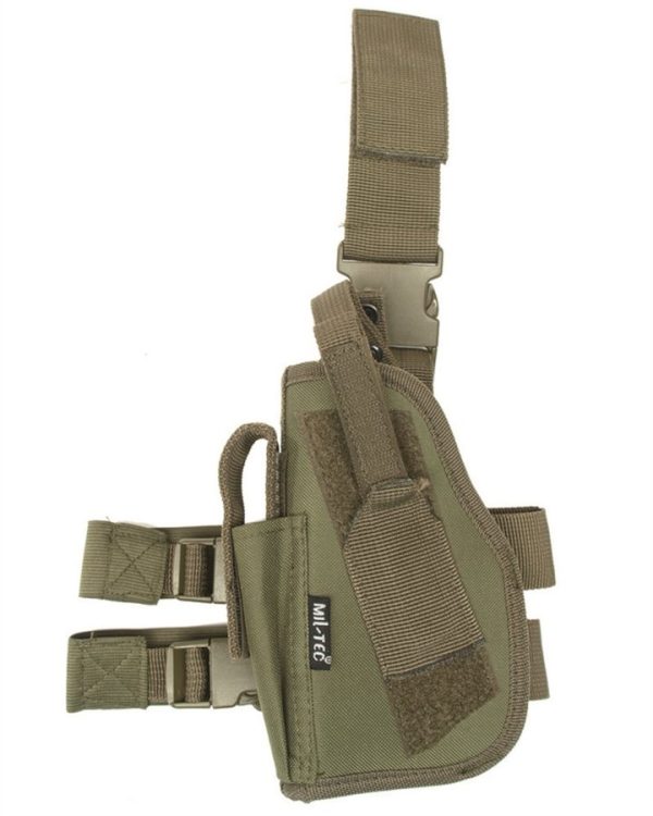 Fondina cosciale MIL-TEC per lato sinistro di colore verde