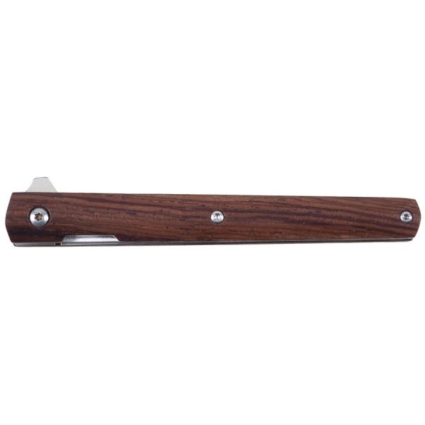Coltello pieghevole Fox con manico in legno e lama sottile