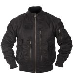 images Fly Jacket Bomber Americano MIL-TEC di colore nero