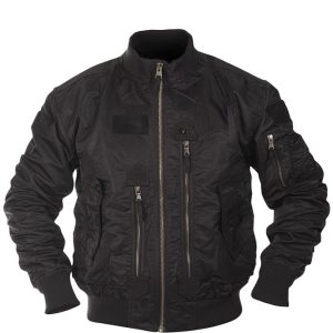 Fly Jacket Bomber Americano MIL-TEC di colore nero