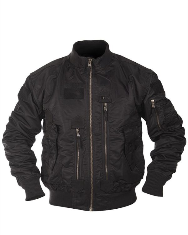 Fly Jacket Bomber Americano MIL-TEC di colore nero