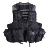 Gilet tattico MIL-TEC a 8 tasche removibili di colore nero