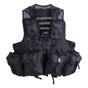 Gilet multitasche invernale MIL-TEC di colore nero