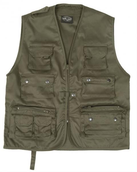 Gilet Multisache MIL-TEC per caccia pesca outdoors verde