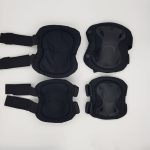images Set Ginocchiere gomitiere con protezioni in plastica nere