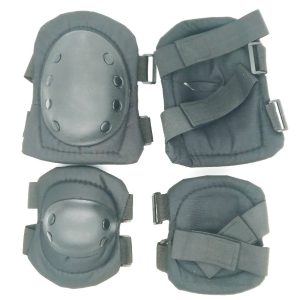 Set Completo Ginocchiere Gomitiere con protezioni nere