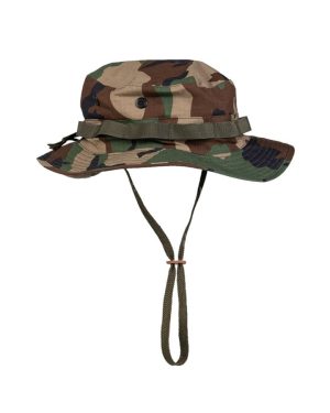 Cappello GI Boonie MIL-TEC tascabile mimetico woodland