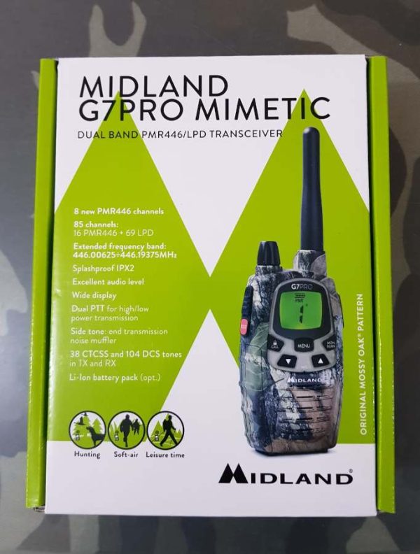 Ricetrasmittente Midland G7 Pro Walkie-Talkie camo