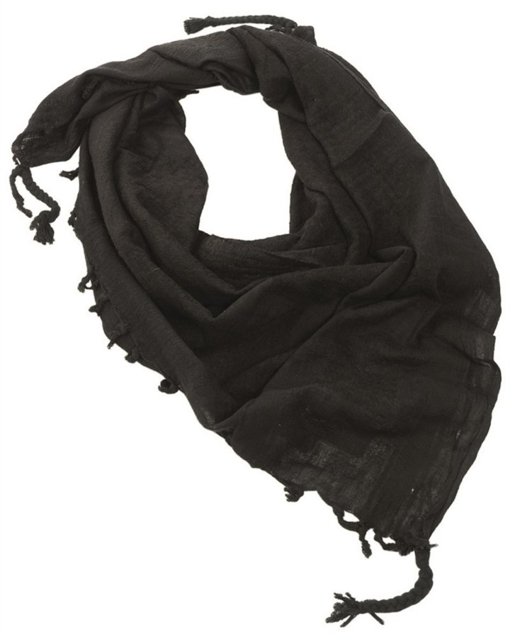 Sciarpa kefiah shemag militare MIL TEC di colore nero