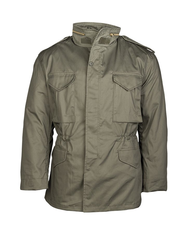 Giacca parka M65 MIL-TEC verde con interno staccabile