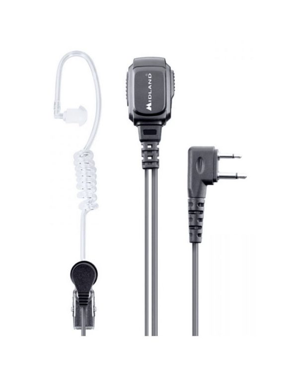Microfono con auricolare pneumatico e PTT Midland