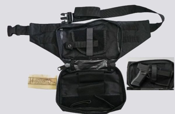 Marsupio MIL-TEC con fondina interna removibile di colore nero