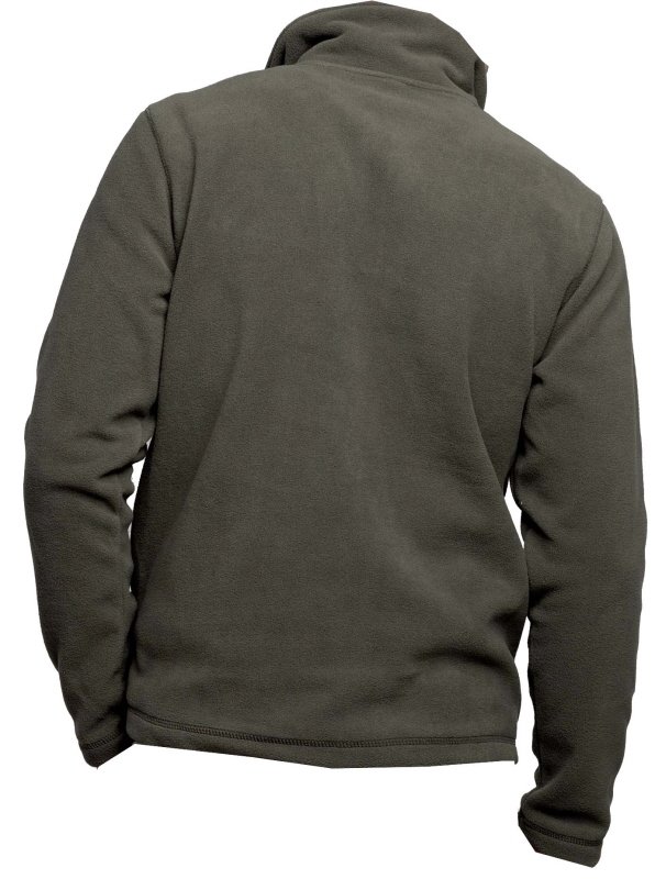 Polo in pile verde OD