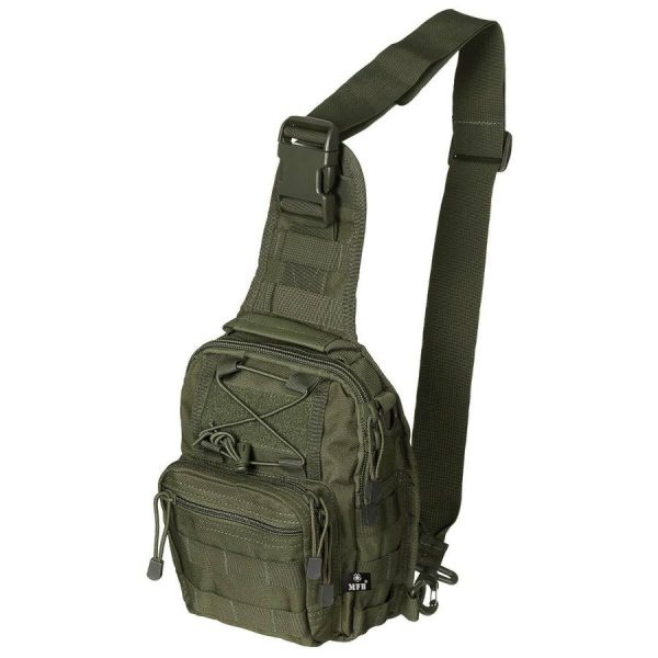 Zaino monospalla compatto MFH di colore verde