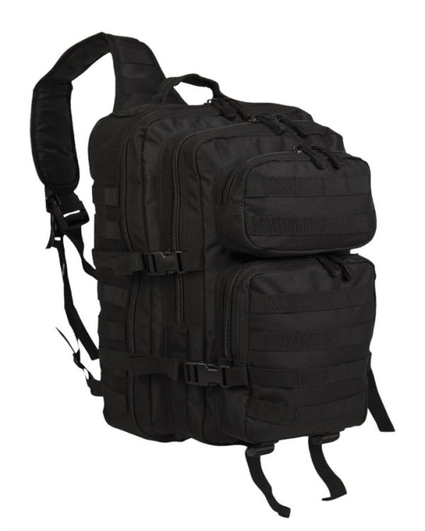 Zaino militare monospalla MIL-TEC large di colore nero