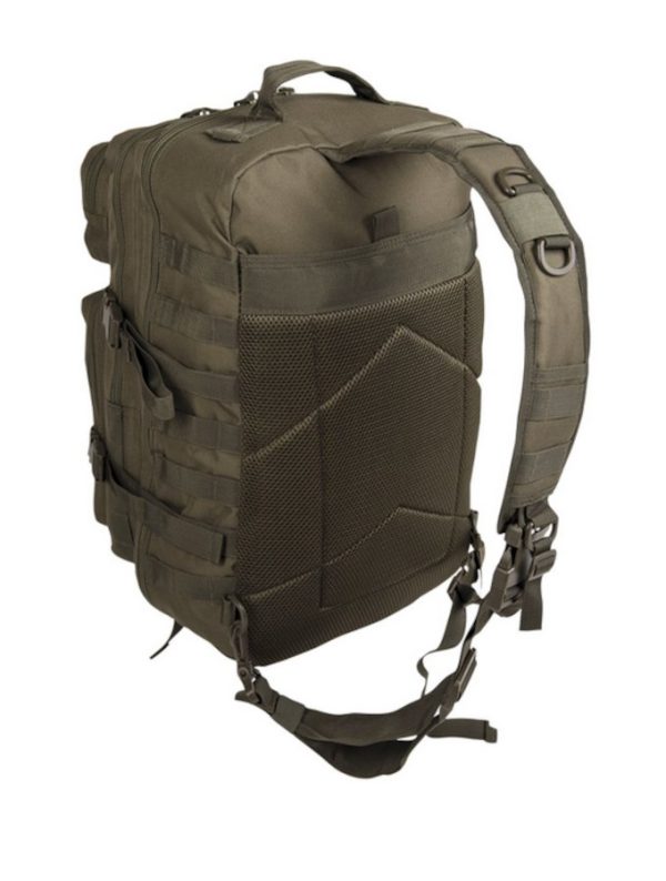 mslgvde-01 Zaino militare monospalla MIL-TEC large di colore verde