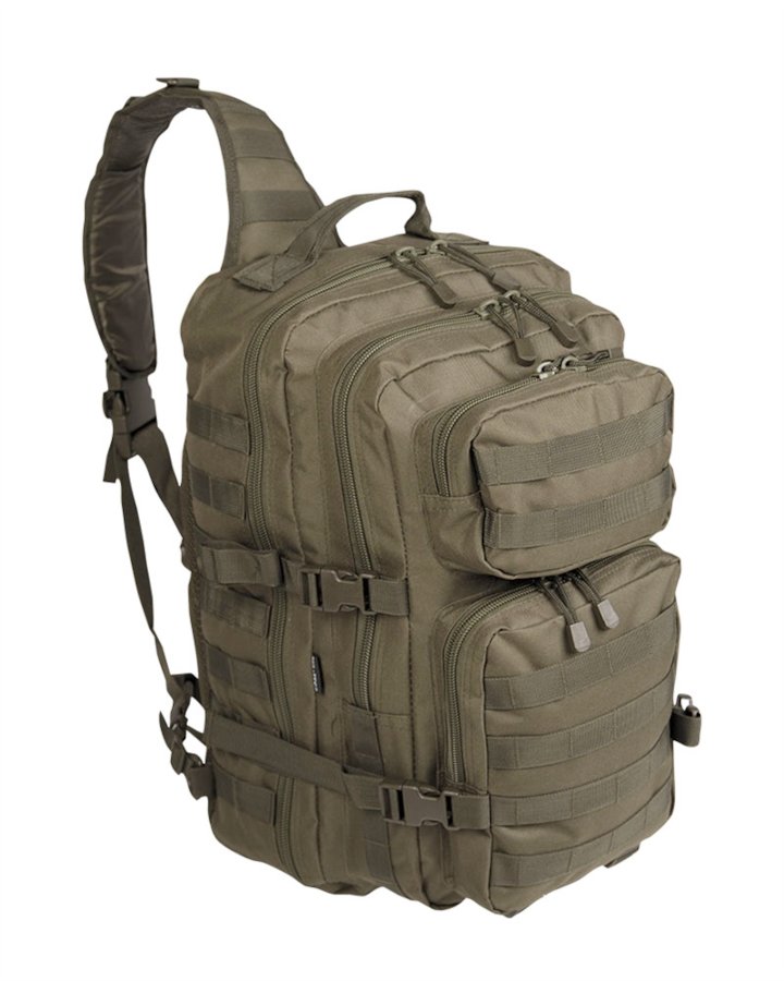 Zaino militare monospalla MIL-TEC large di colore verde