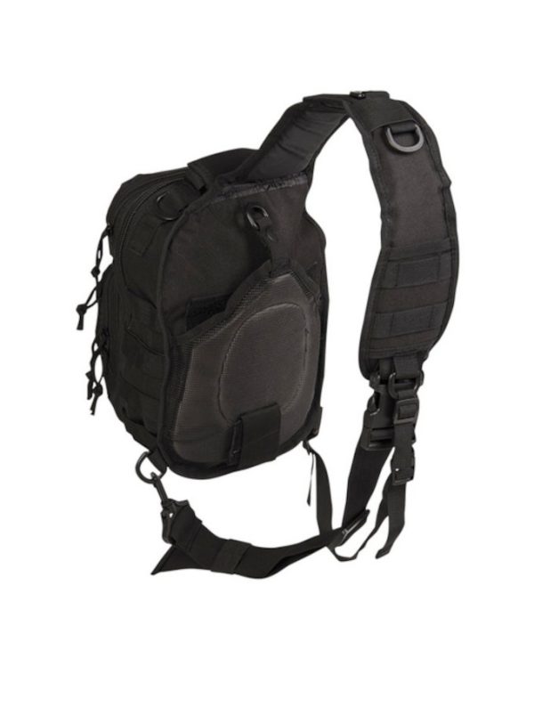 Zaino militare monospalla MIL-TEC small di colore nero