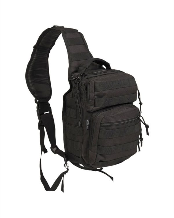 Zaino militare monospalla MIL-TEC small di colore nero